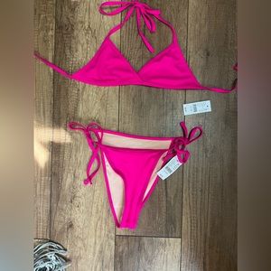 Beautiful, hot pink bikini